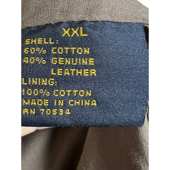 Loro Piana Storm System Mens Heavy Field Jacket Medium XXL Leather (no Hood) - Picture 15 of 16